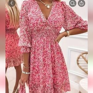 NEW Foral Pink Dress PLUS SIZE 1X